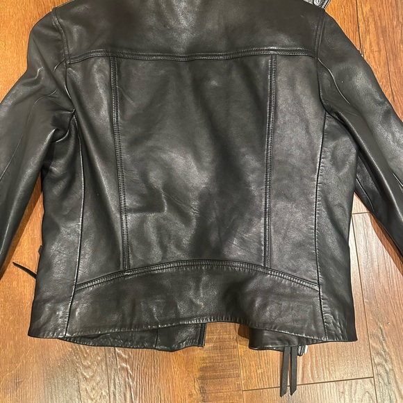 ALLSAINTS Dalby Leather Biker Jacket - Picture 14 of 17